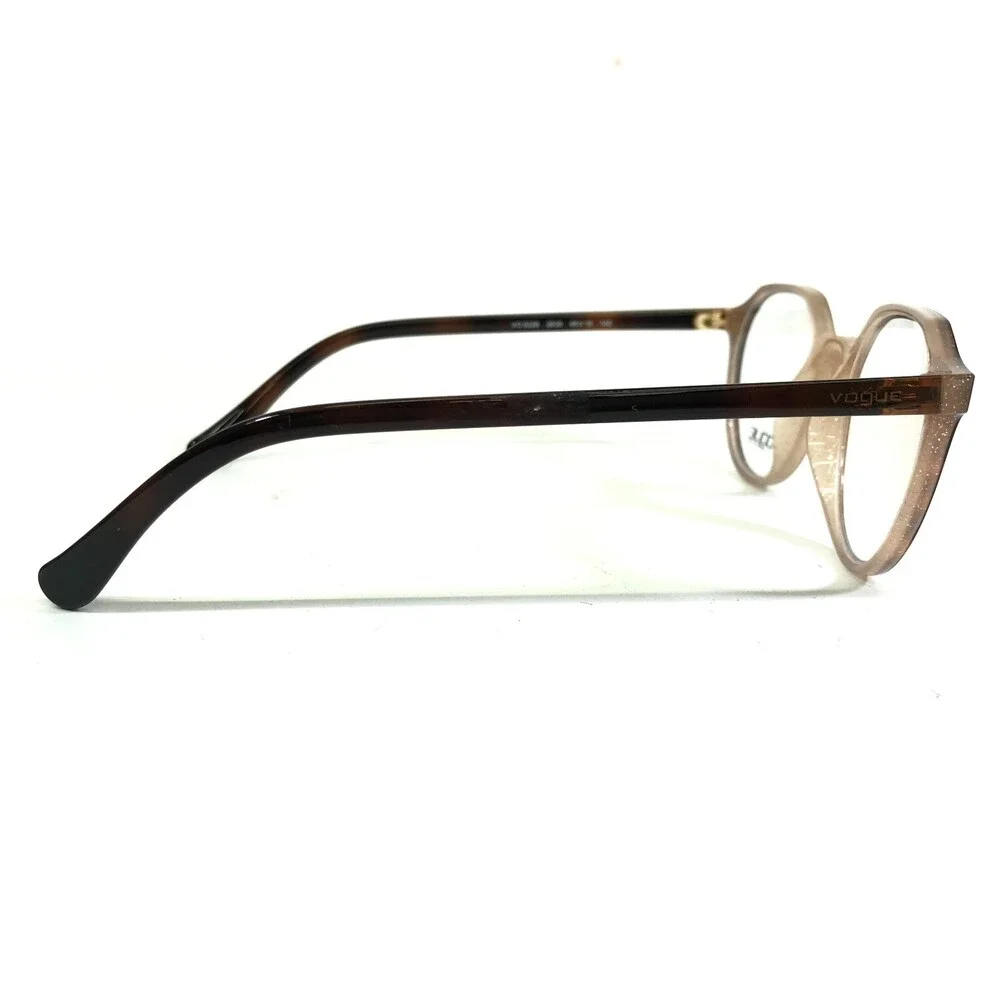 Vogue Eyeglasses Frames VO5226 2639 Brown Nude Fade Round Hexagon 48-19-140